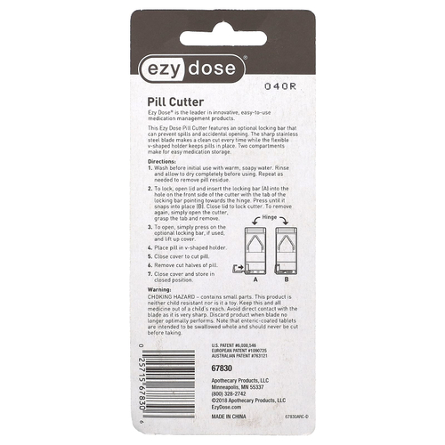 Ezy Dose, форму для таблеток, 1 шт.