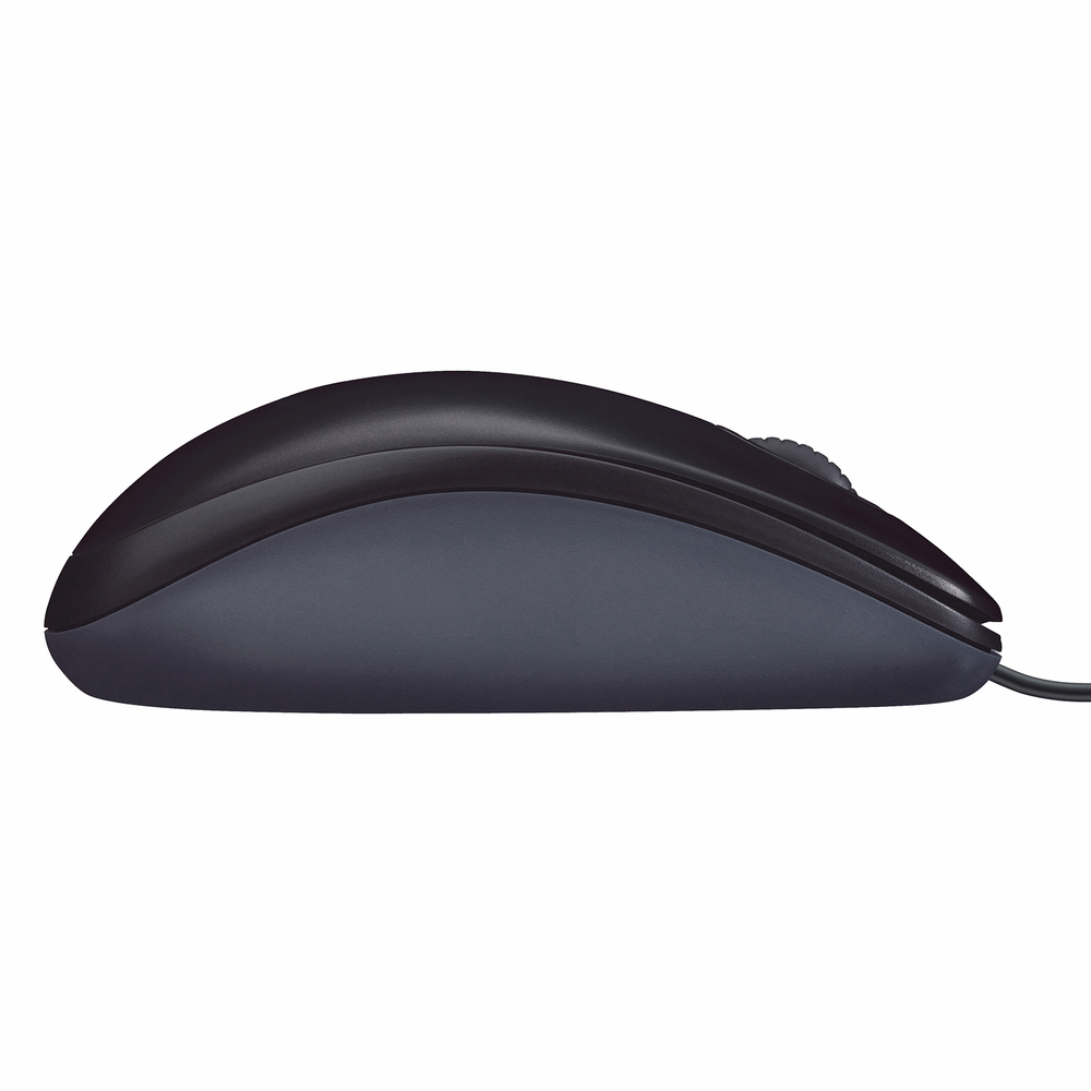 Мышь проводная Logitech M90, 1000dpi, черный, Retail, 1.8м (910-001970)