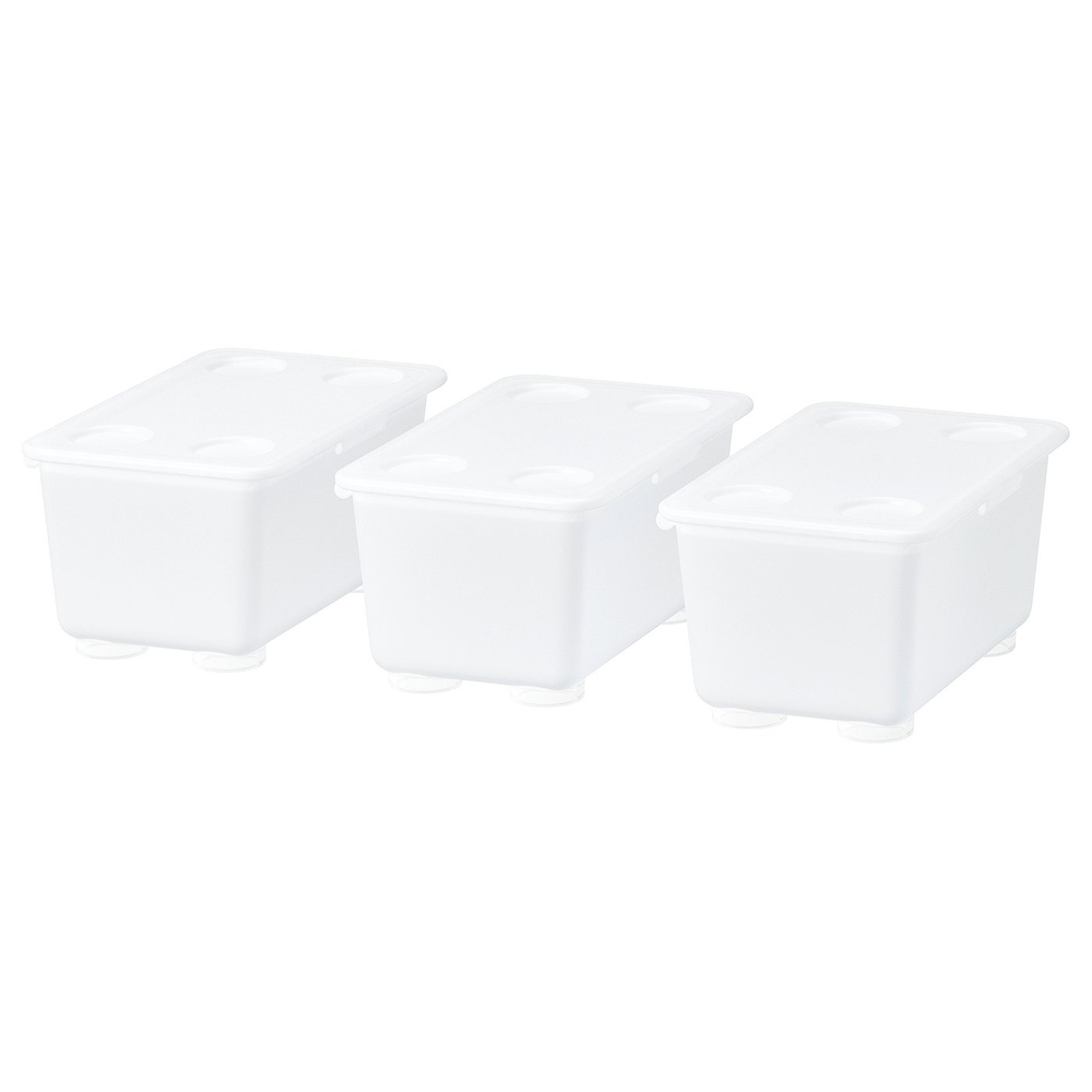 IKEA GLIS  (ИКЕА ГЛИС)  -  Коробка с крышкой - прозрачная 17x10 см