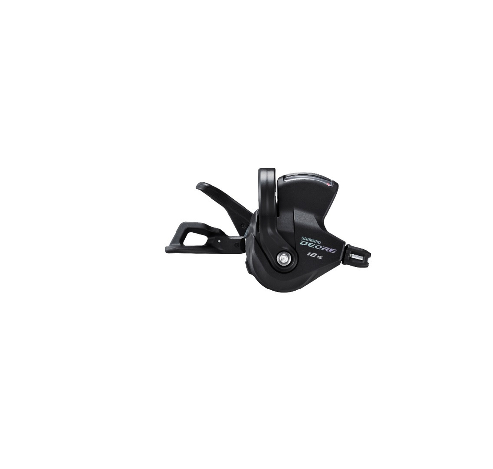 Шифтер Shimano Deore, M6100, правый, 12 скоростей, индикатор, трос 2050мм, черный, без упаковки