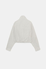 Нейлоновая куртка с каре - ZARA