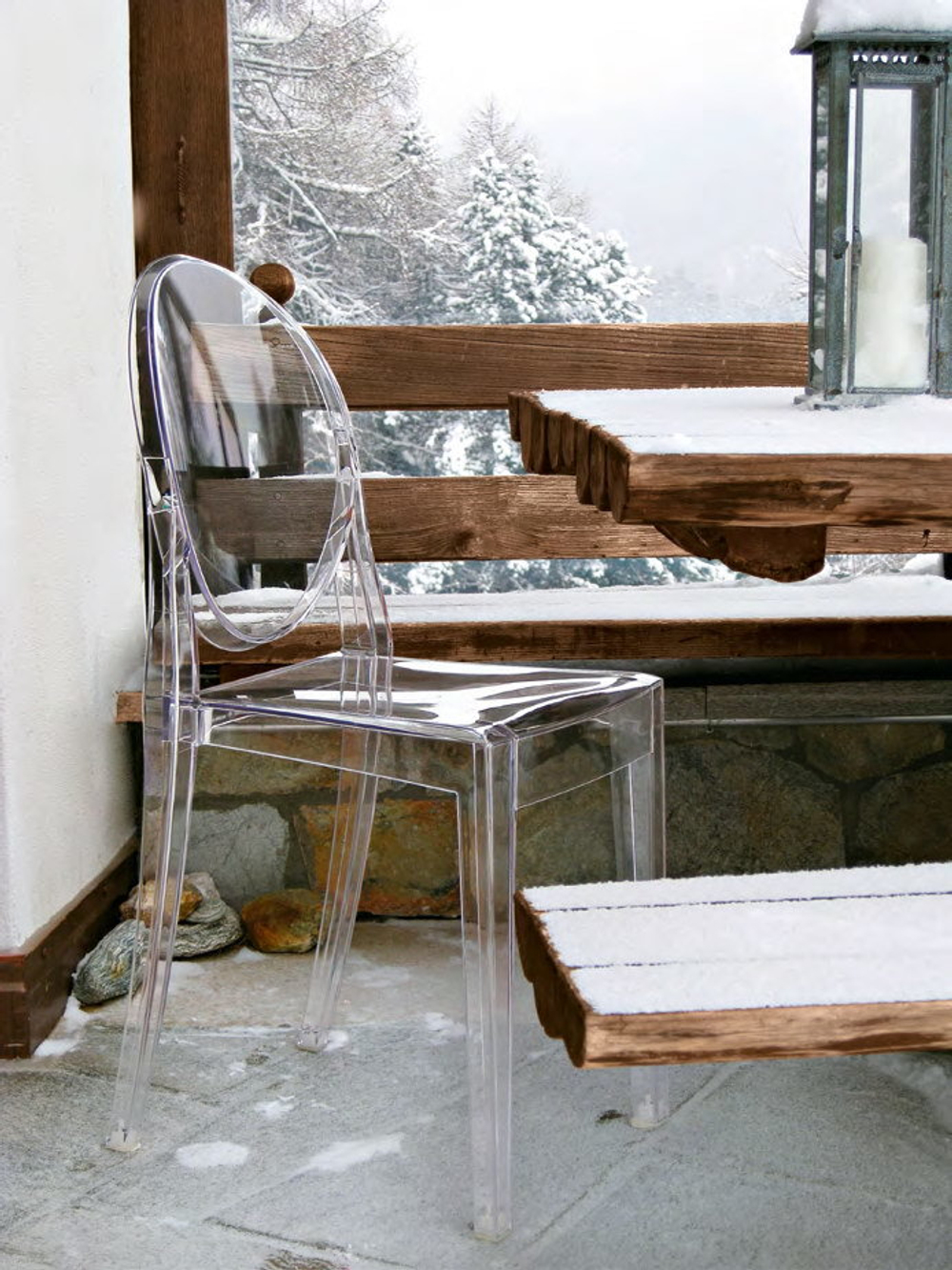 стул Kartell Victoria Ghost Chair  ( прозрачный )
