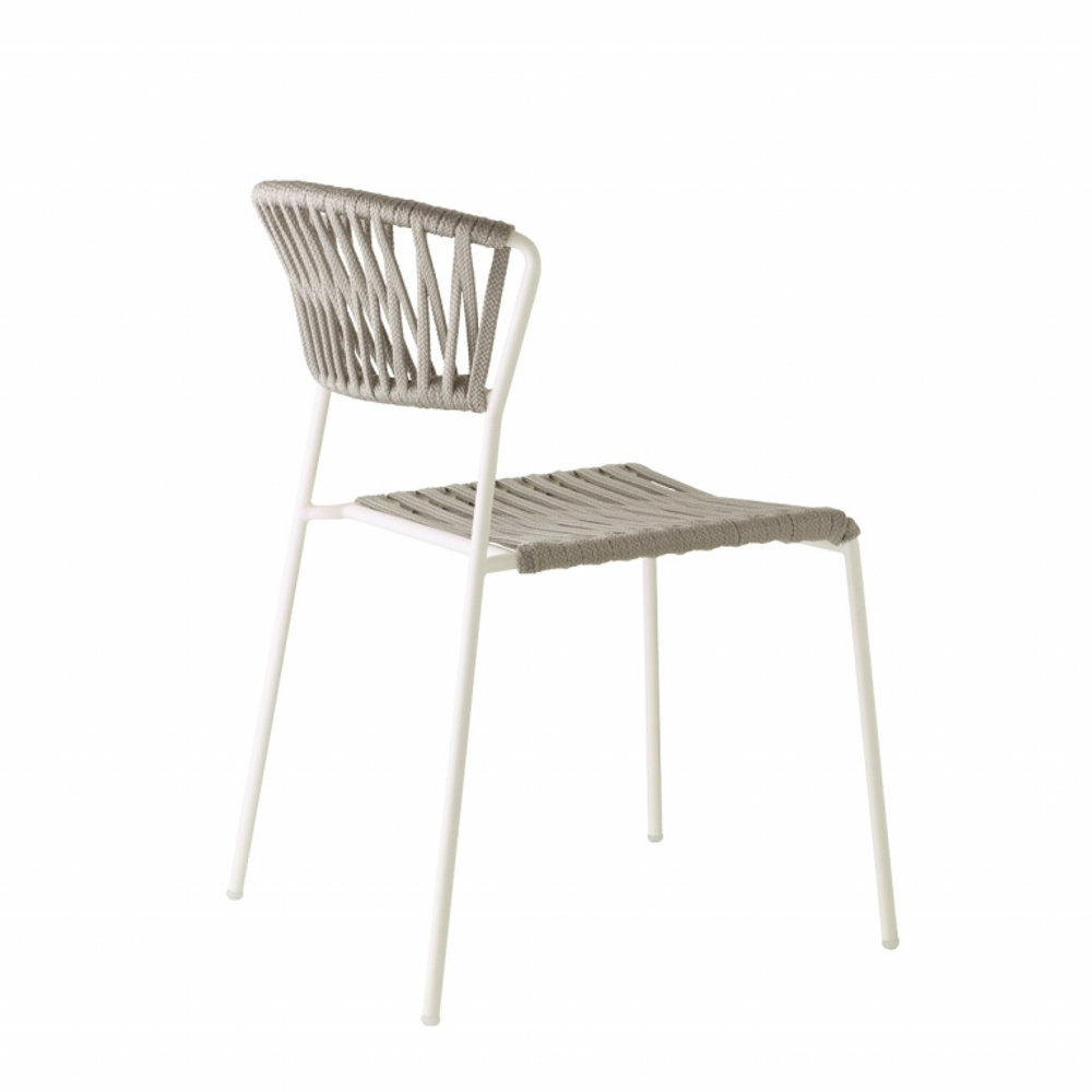 Стул плетеный Scab Design Lisa Filo, лен, серебристый