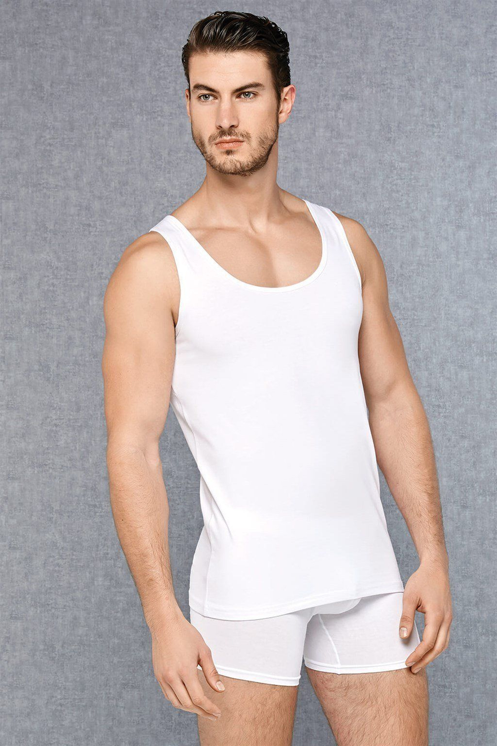 Набор из 2 мужских маек Doreanse Cotton Stretch (Размер: M) (Цвет: черный)