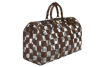 LOUIS VUITTON Keepall Bandouliere 50 Monogram Chess Brown/Clear