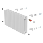 Дизайн-радиатор Royal Thermo Shift Q30 VC2030 - 14 секц. RAL9016