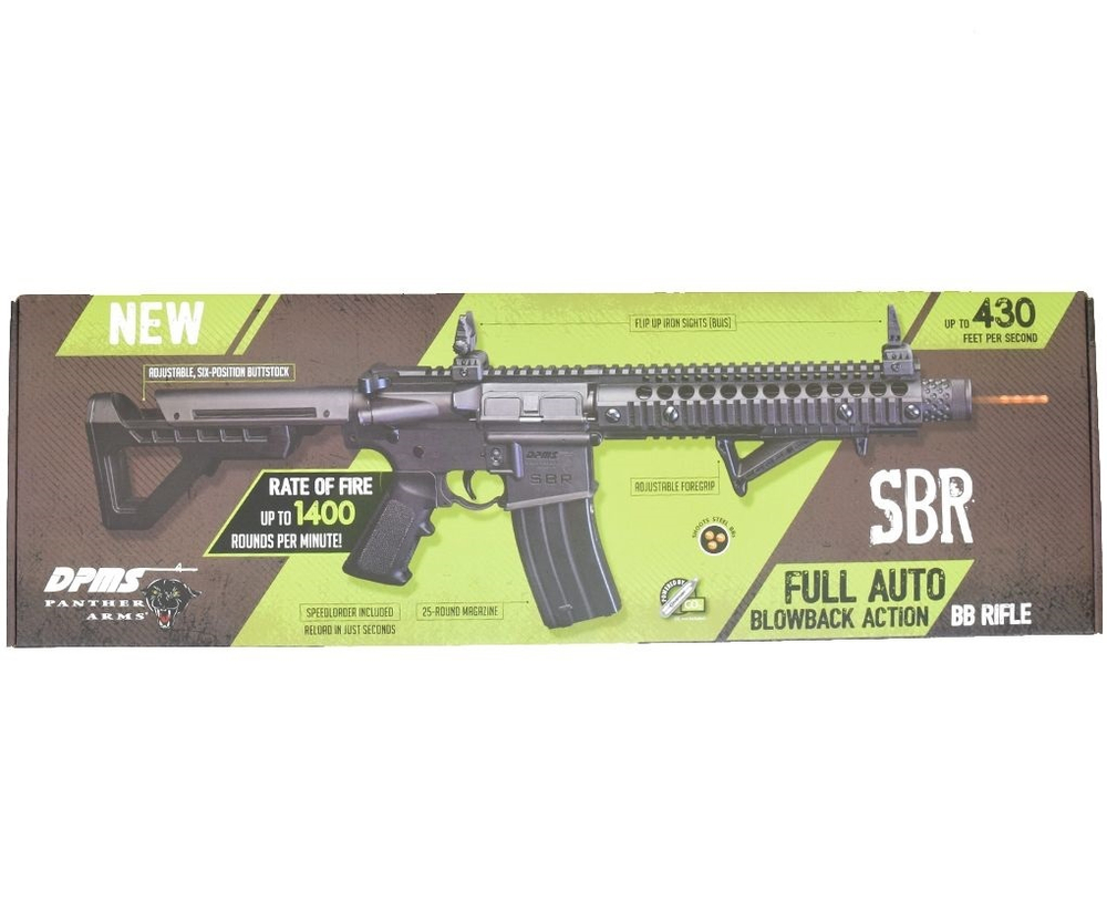 Винтовка пневматическая Crosman DPMS SBR Full Auto 4,5 мм (3 дж)