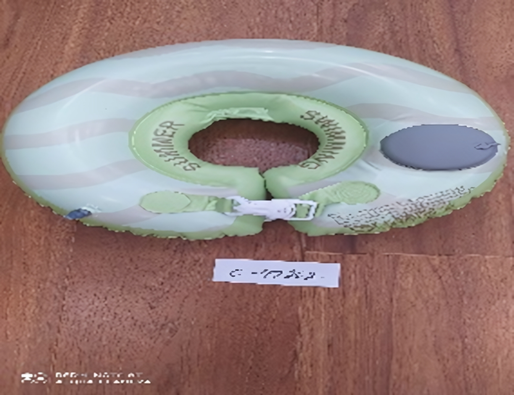 Игрушка надувная Круг на шею с насосом, С-47262