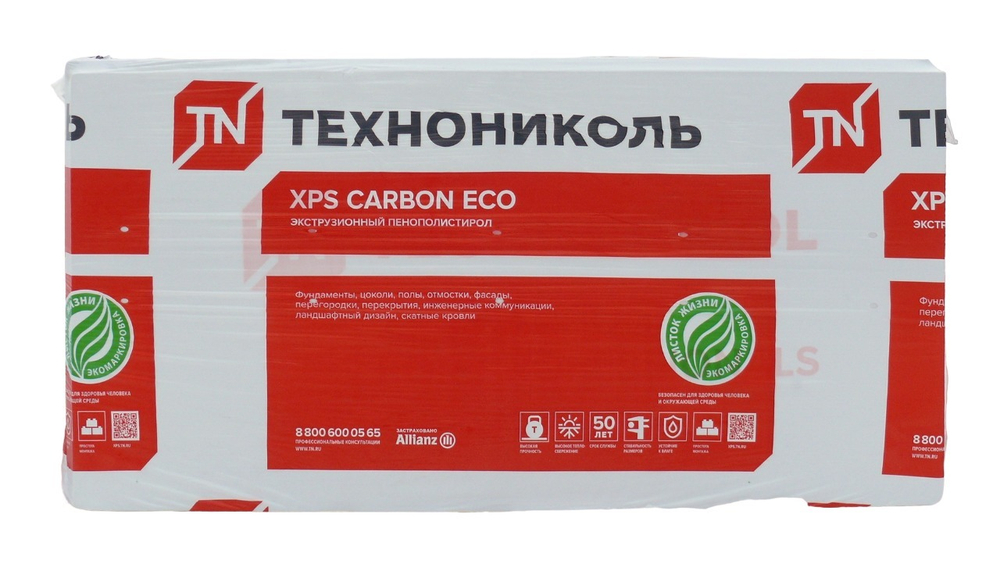 ПЕНОПОЛИСТИРОЛ ЭКСТР. ТЕХНОНИКОЛЬ CARBON 1180Х580Х30ММ 1ЛИСТ