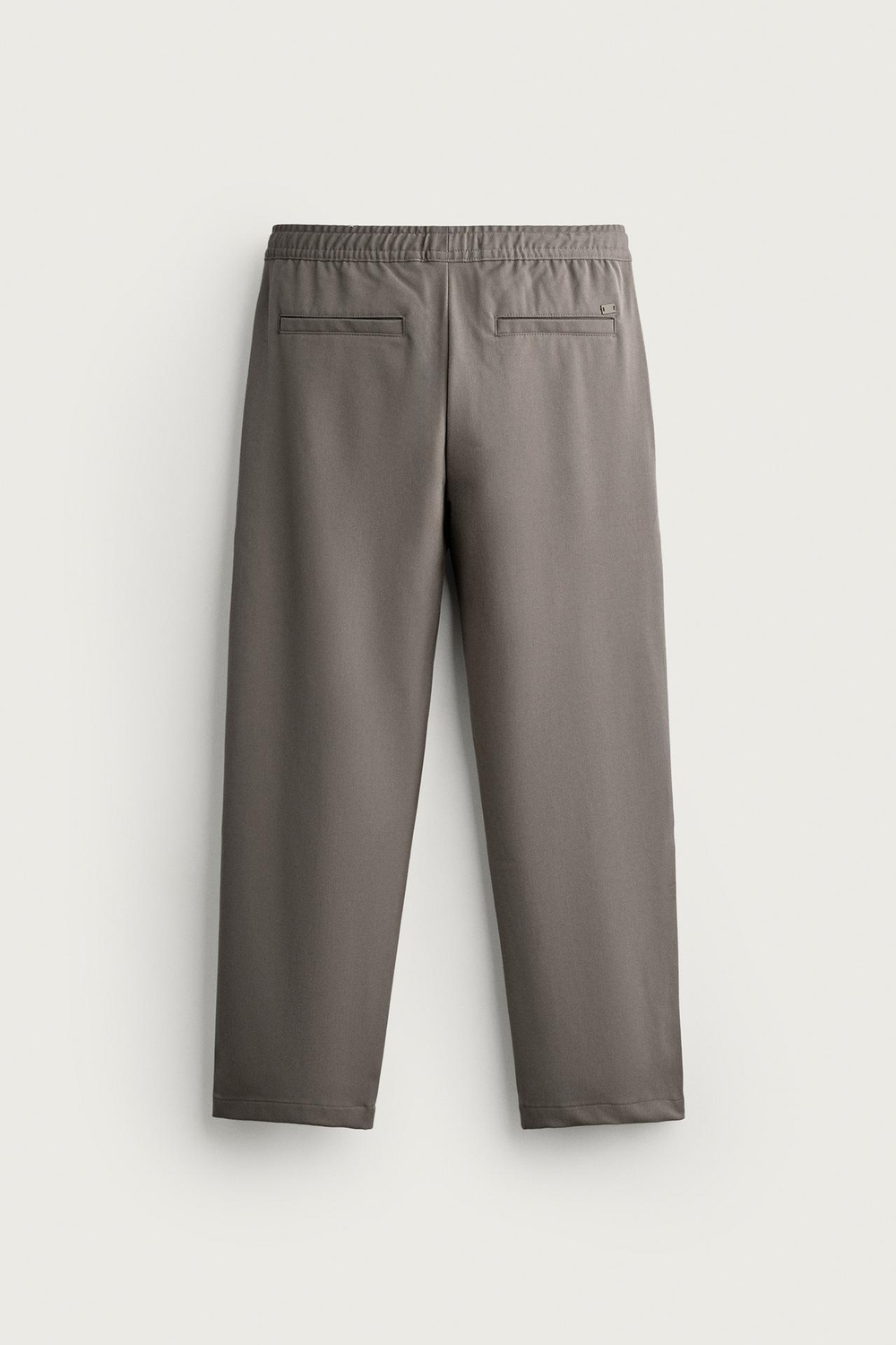 ZARA БРЮКИ COMFORT REGULAR FIT, СЕРО-КОРИЧНЕВЫЙ