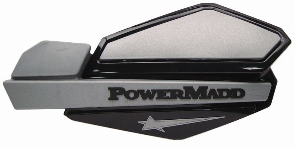Ветровые щитки для квадроцикла "PowerMadd" Серия Star, черный/серебристый