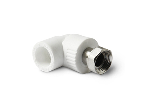 Уголок комб. с накидной гайкой 20х1/2'' PRO AQUA БЕЛЫЙ