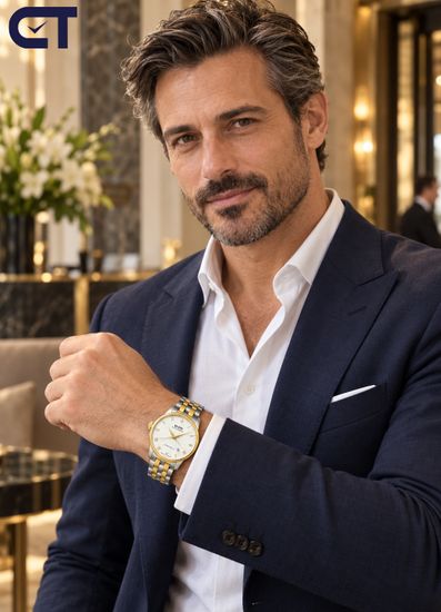 Mido Baroncelli Date Automatic M8600.9.26.1 с автоподзаводом и стальным браслетом мужские швейцарские часы