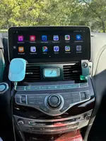 Магнитола для Infiniti Q70, M25, M37 (поддержка Bose и 360) - Kuberg HP-9100-LZ монитор 12.3" в стиле MERCEDES на Android 13, Быстрая, CarPlay, 4G SIM-слот
