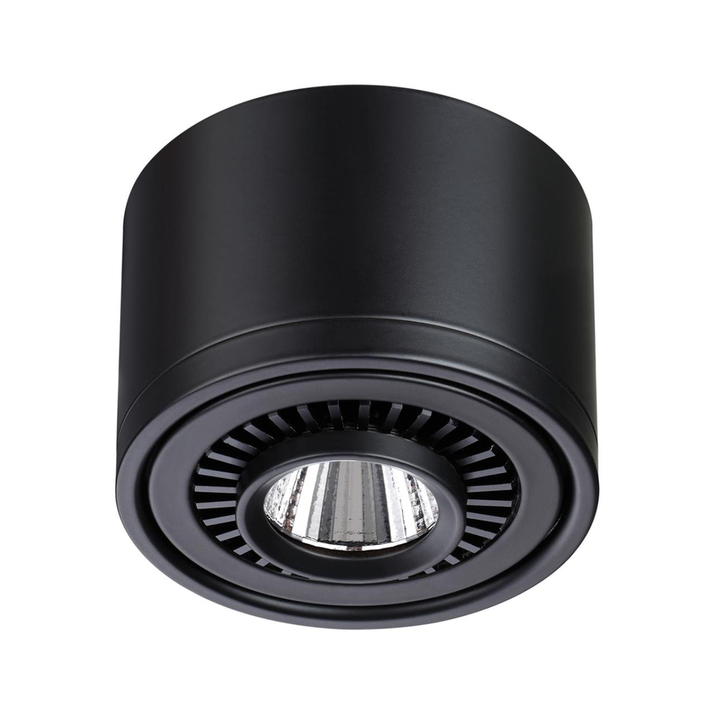 358812 OVER NT21 432 черный Светильник накладной светодиодный IP20 LED 9W 770Лм 4000K 220V GESSO