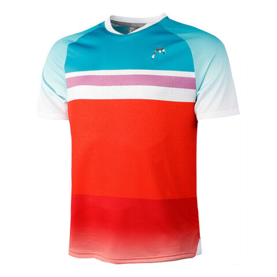 Мужское теннисное поло HEAD Cilic Paris T-Shirt Men - Petrol, Orange