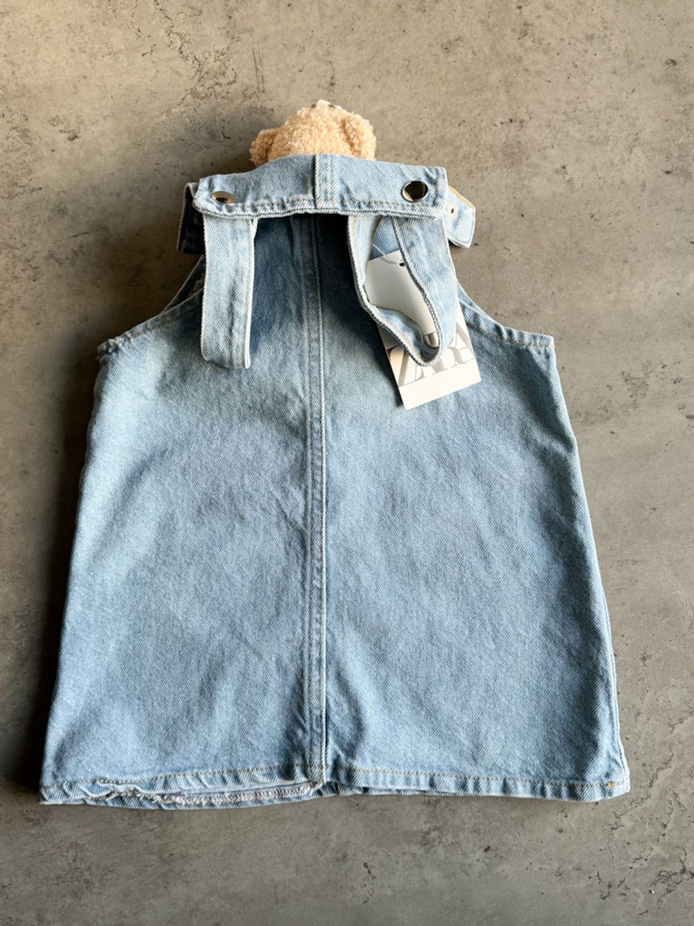 Новый джинсовый сарафан Zara, 104