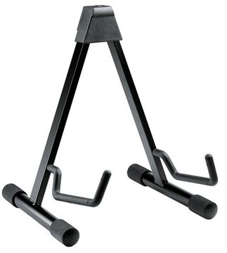 K&M 17541-013-55 black стойка для акустической гитары без держателя грифа