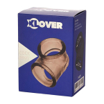 Дымчатое эрекционное кольцо 2,5см с фиксацией мошонки ToyFa XLover 748031