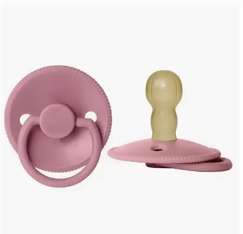 Пустышка Paomma с соской из натур. латекса M 6-18м Cherry 1шт