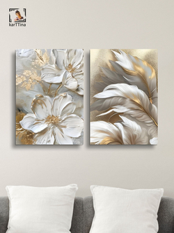 Картина Нежные штрихи, модульная, галерейная 50x70см 2шт.