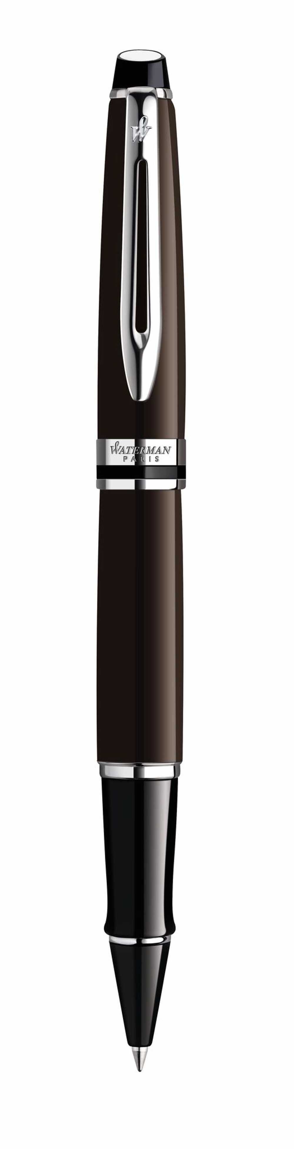 Ручка-роллер Waterman Expert 3, цвет: Deep Brown CT, стержень: Fblk