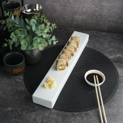 Блюдо прямоугольное 43*7 см h3,5 см брусок для закусок White Matt Panasia P.L. Proff Cuisine [1]