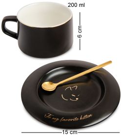 GAEM Art MUG-405/2 Чайная пара «Моей любимой кисуле»