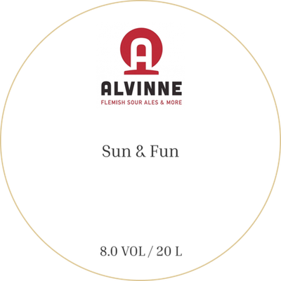 Пиво Альвин Сан & Фан / Alvinne Sun & Fun 20л - кег