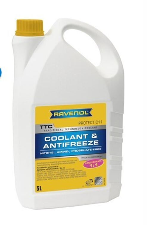 Антифриз Ravenol желто-зеленый TTC Protect C11 концентрат 5 кг