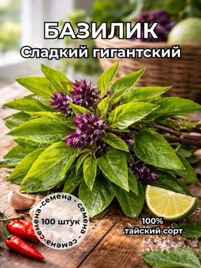 Базилик сладкий гигантский Таиланд семена 100 штук