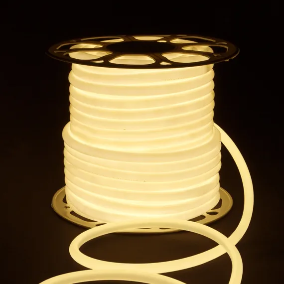 Гибкий неон LS 003 220V 9,6 IP67 Гибкий неон 220V 9,6W 144Led 2835 IP67 круглый дневной белый, 50 м Elektrostandard