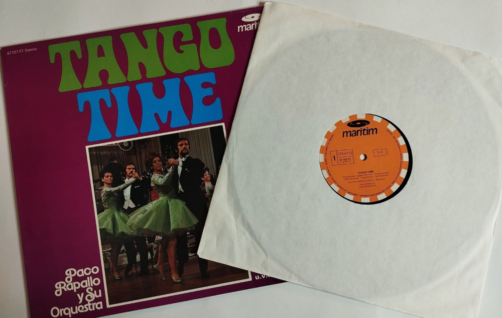 Винтажная виниловая пластинка LP Paco Rapallo Y Su Orquestra Tango Time (Germany 1980)