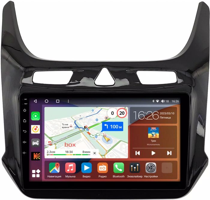 Магнитола для Chevrolet Cobalt 2013-2023+, Ravon R4 - Canbox 9-408 Qled, Android 10, Быстрая, SIM-слот