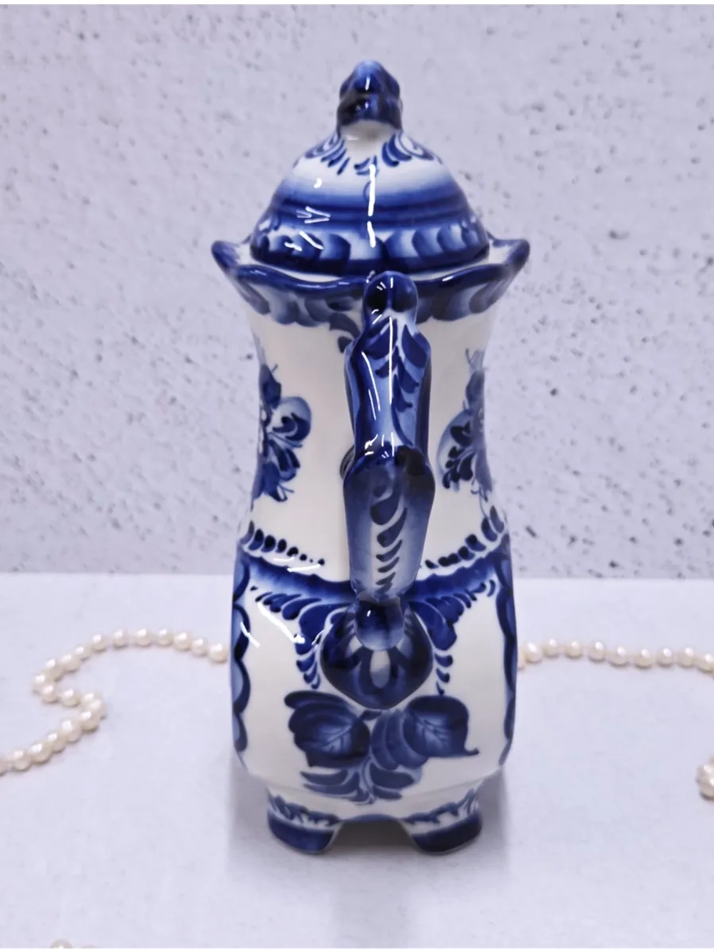 Чайник заварочный для чая и трав Гжель кофейник