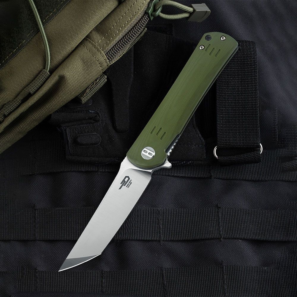 Нож туристический Bestech Kendo сталь D2, рукоять G10 бежевая