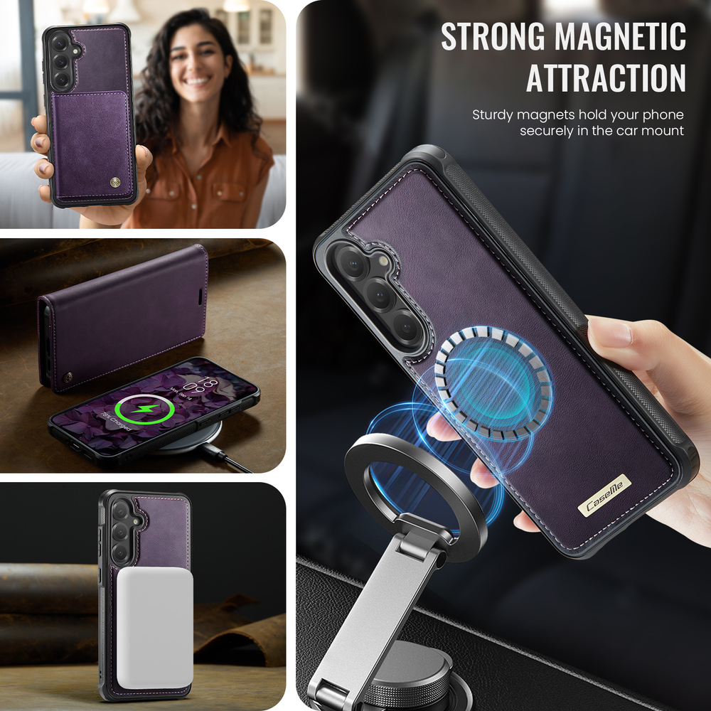 Чехол-кошелек CaseMe 2 in 1 MagSafe Samsung Galaxy S24 FE