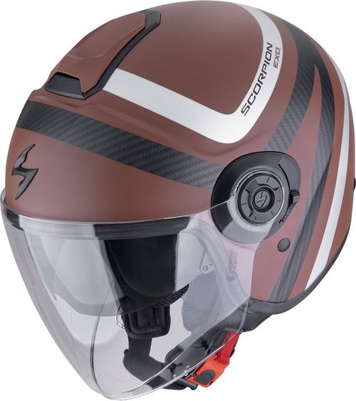 Купить Мотошлем Открытый Scorpion EXO City II Riva Carbon / Матовый / Коричневый