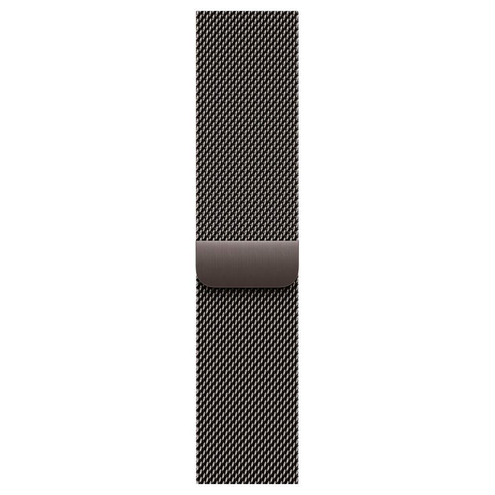 Умные часы Apple Watch Series 10 GPS, 46mm, Jet Black Aluminium Case with Milanese Loop, Slate