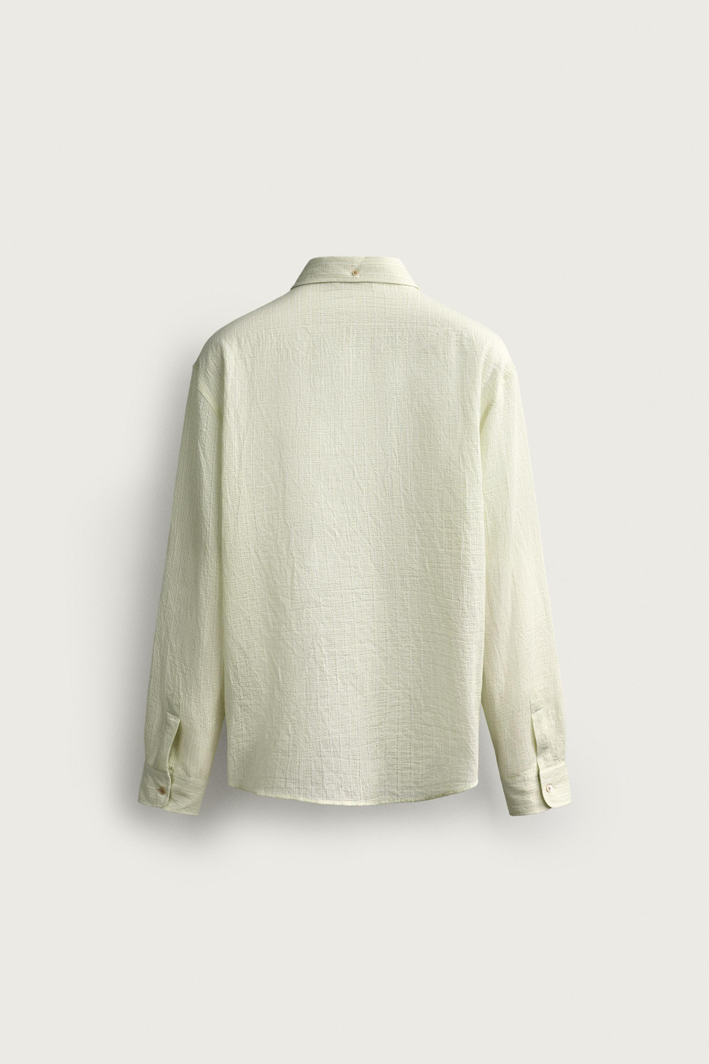 РУБАШКА ИЗ ФАКТУРНОЙ СТРУЯЩЕЙСЯ ТКАНИ — ZARA