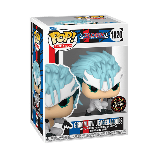 Фигурка Funko POP! Animation Bleach Grimmjow Jaggerjack (GW) Chase (1820) — коробка Chase