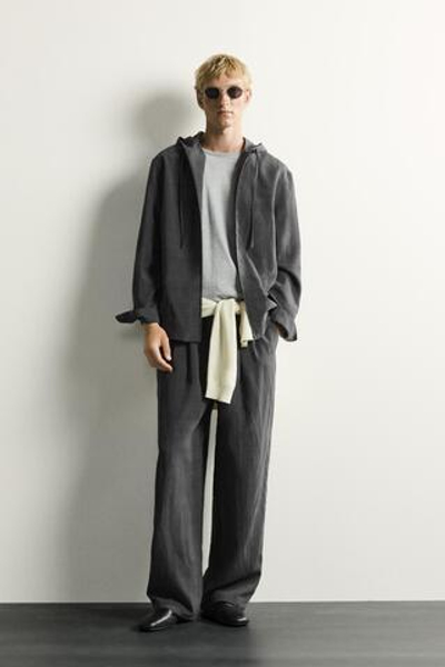 БРЮКИ RELAXED FIT В ПОЛОСКУ — ZARA