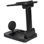 Беспроводное зарядное устройство 3in 1 с подставкой Keephone Tech Power Stand черный