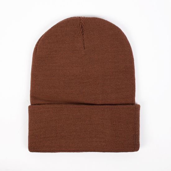 Шапка SKILLS Script patch Beanie DARK BROWN
