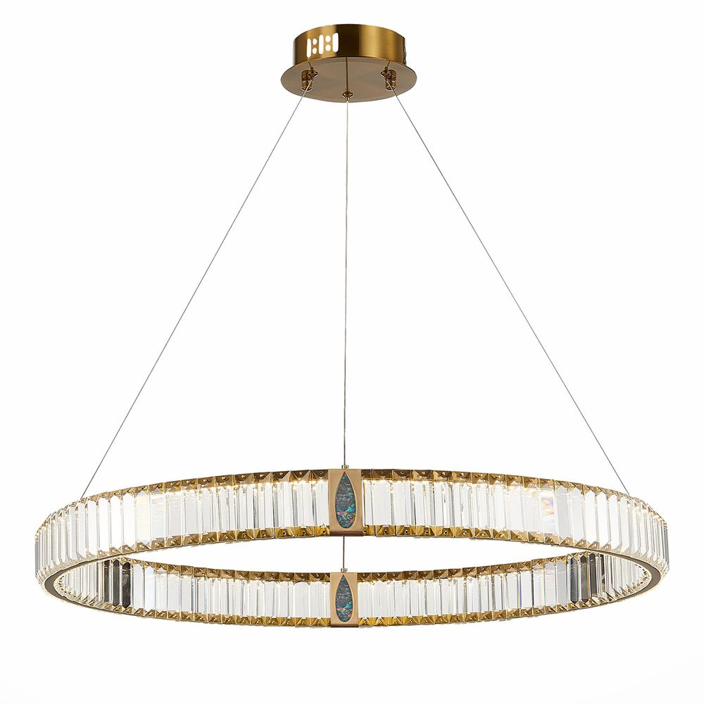 Люстра D8016P/R/D800 gold/clear