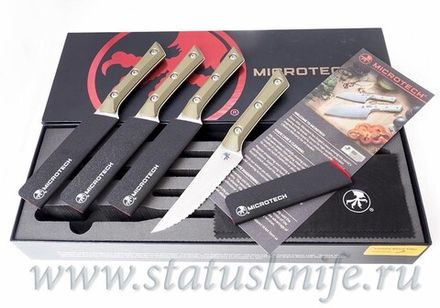 Сет Microtech Kitchen Steak Set 4 OD Green 3600-12SETOD