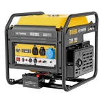 Генератор инверторный GS-7500iFEA, 7,5 кВт, 230 В, открытый корпус, электростартер, ATS DENZEL