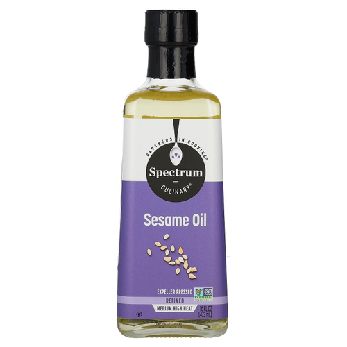Spectrum Culinary, кунжутное масло, рафинированное, 473 мл (16 жидк. унций)