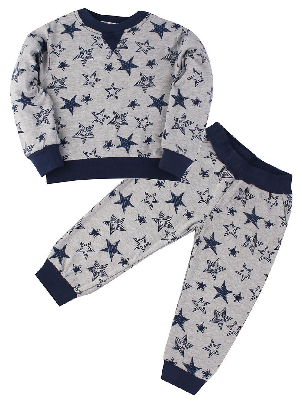 Комплект для мальчиков "Stars grey-blue",р.80,HK139/80 (Sladik Mladik)