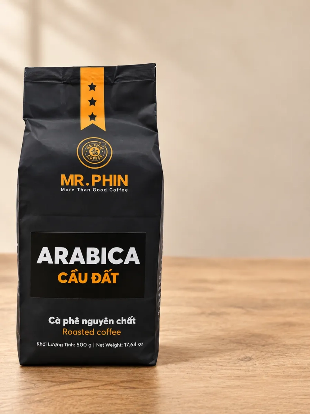 Кофе в зернах вьетнамский Mr.Phin Arabica Cau Dat, 500 г